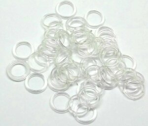 Кольцо для бюстгальтера пластик d-12мм (прозрачный)