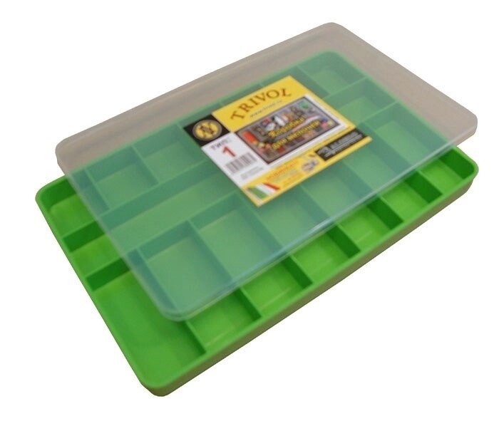 Контейнер для мелочей Тип 1 пластмассовый (230/145/20мм) салатовый от компании Магазин ШвейМаг - фото 1