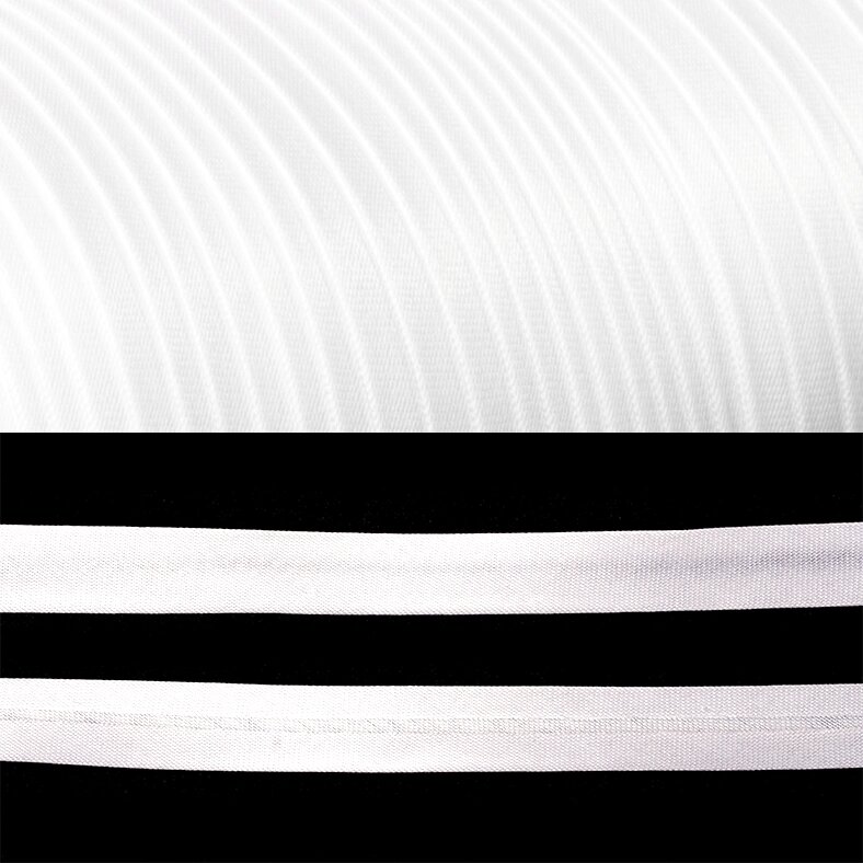 Косая бейка атласная шир. 15мм, 132м в бобине (белая) от компании Магазин ШвейМаг - фото 1