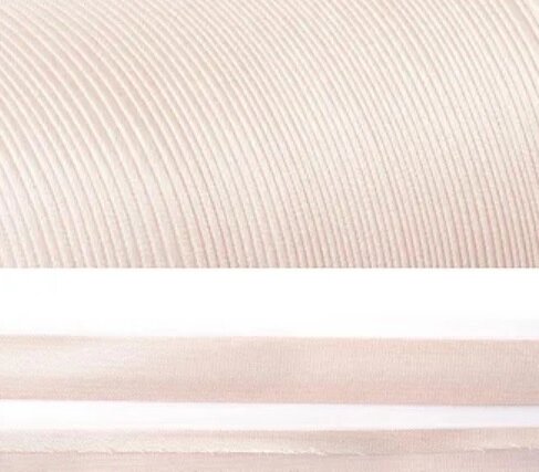 Косая бейка атласная шир. 15мм, 132м в бобине (бежево-розовый) от компании Магазин ШвейМаг - фото 1