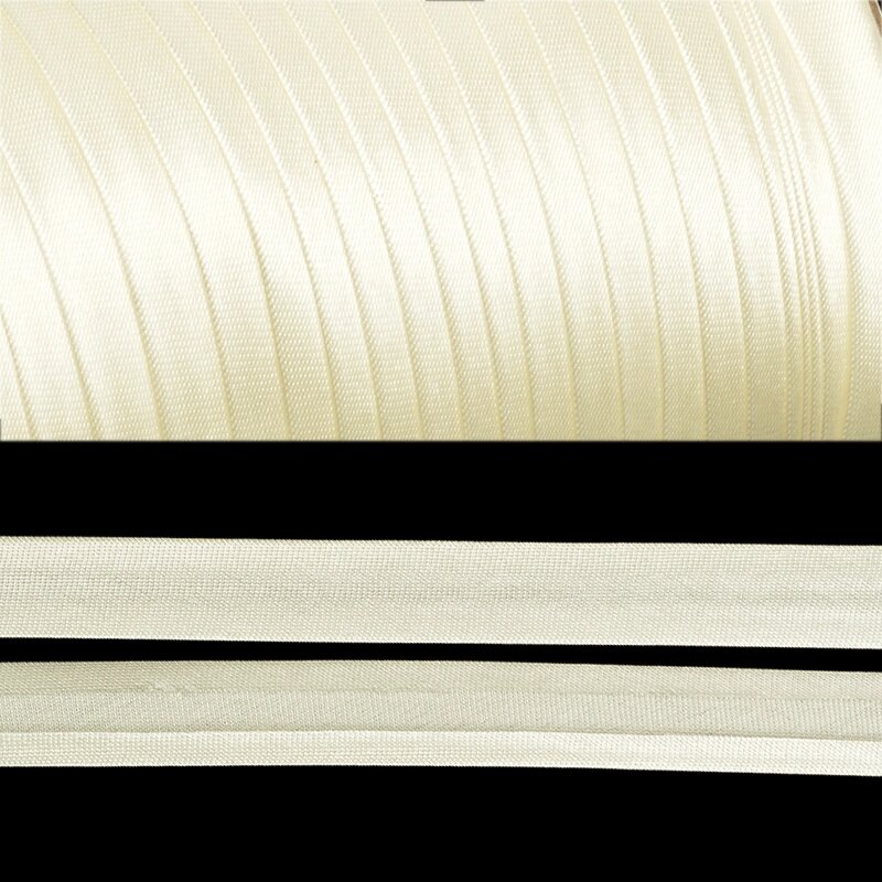 Косая бейка атласная шир. 15мм, 132м в бобине (молочная) от компании Магазин ШвейМаг - фото 1