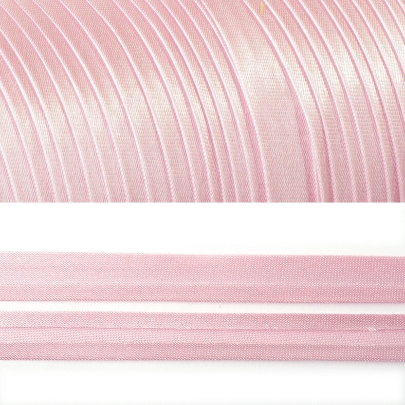 Косая бейка атласная шир. 15мм, 132м в бобине (розовый) от компании Магазин ШвейМаг - фото 1