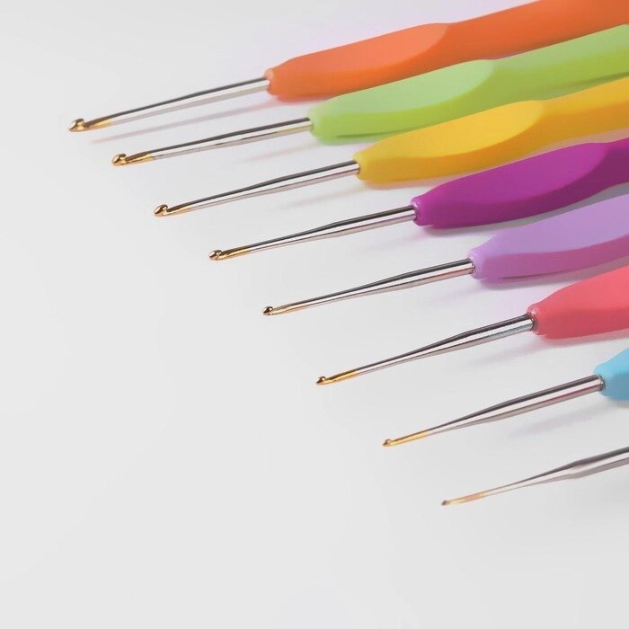 Крючки для вязания пластиковой ручкой Ø 0,75мм от компании Магазин ШвейМаг - фото 1