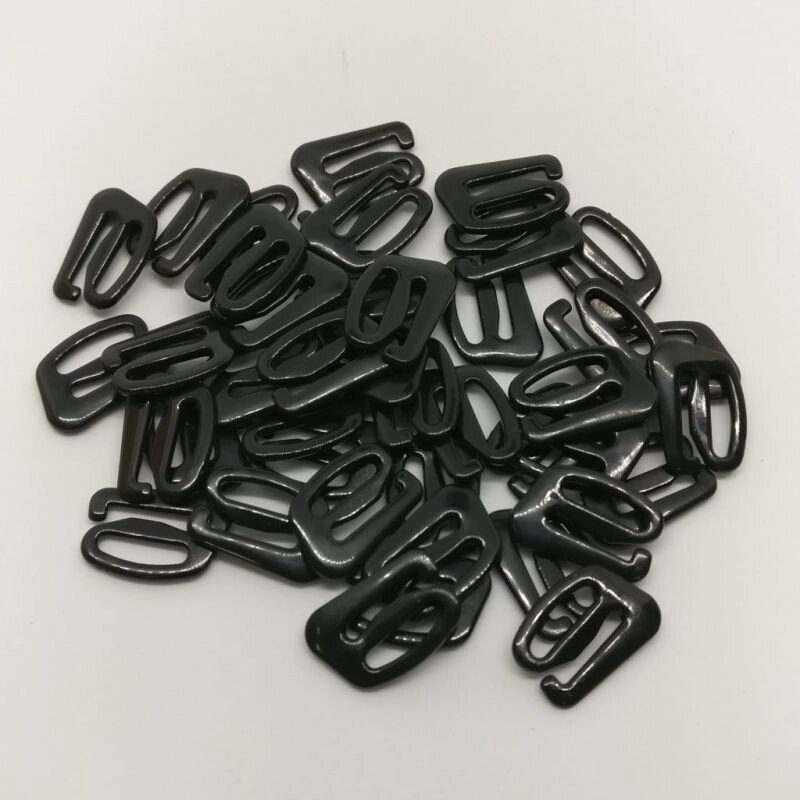 Крючок для бюстгальтера пластик  d10мм, (черный) от компании Магазин ШвейМаг - фото 1