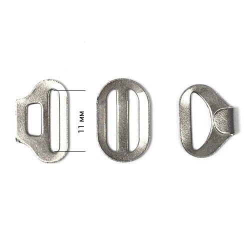 Крючок для галстука (3 части)  11мм (никель) от компании Магазин ШвейМаг - фото 1