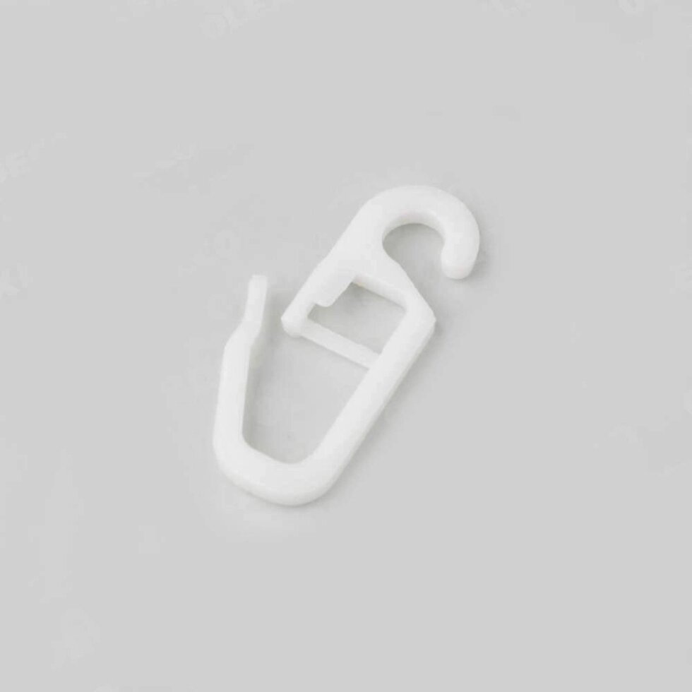 Крючок шторный с крючком маленький  (белый) от компании Магазин ШвейМаг - фото 1