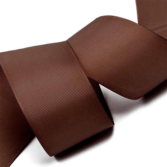 Лента репсовая 50мм, 27,4м (коричневый) от компании Магазин ШвейМаг - фото 1