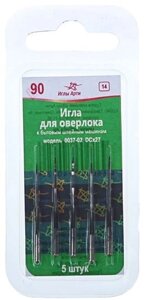 Набор игл Арти № 90 для Оверлок-машин в блистере 5игл