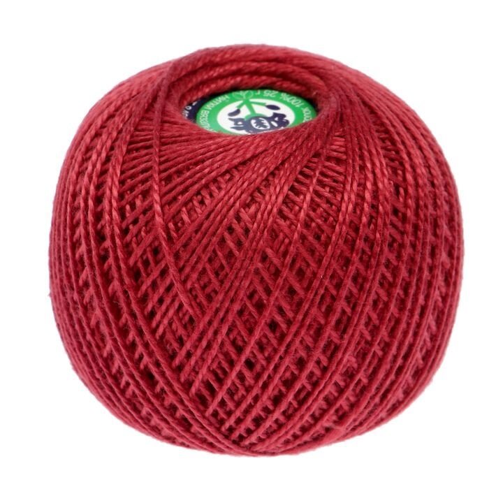 Нитки для вязания Ирис (100% хлопок) 20х25г/150м (темно-красный) от компании Магазин ШвейМаг - фото 1