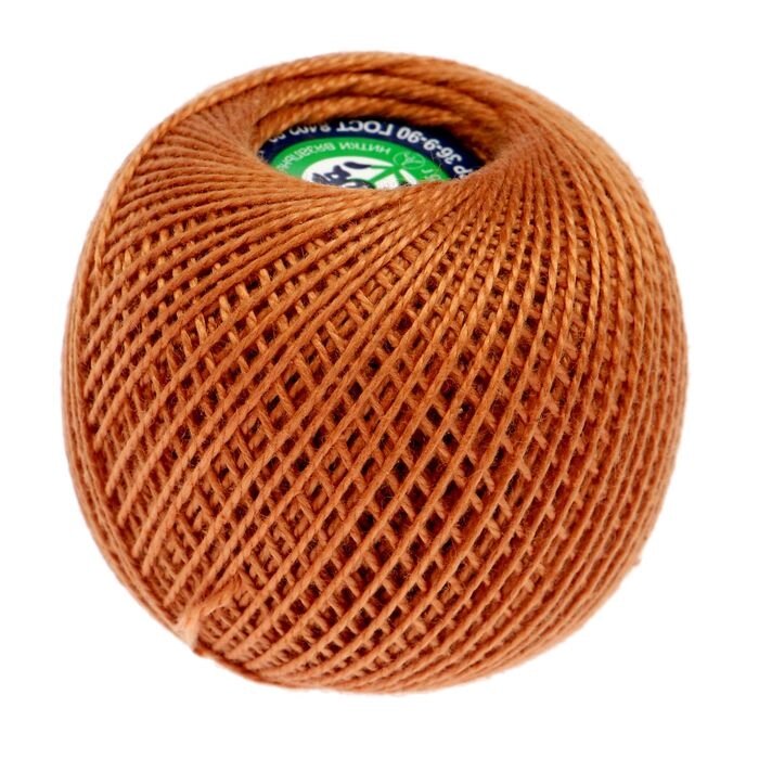 Нитки для вязания Ирис (100% хлопок) 20х25г/150м (терракот) от компании Магазин ШвейМаг - фото 1