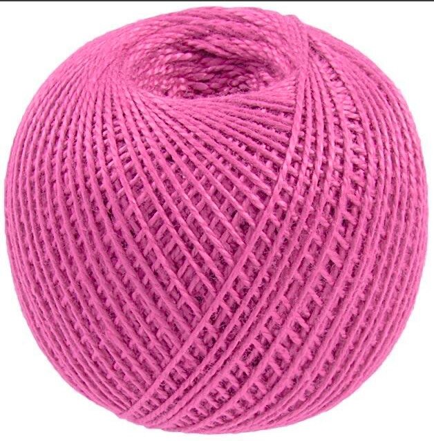 Нитки для вязания Ирис (100% хлопок) 20х25г/150м (ярко-розовый) от компании Магазин ШвейМаг - фото 1