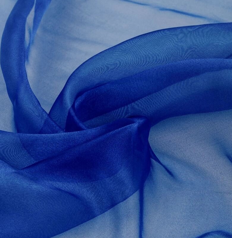 Органза, шир 1,5м (синяя) от компании Магазин ШвейМаг - фото 1