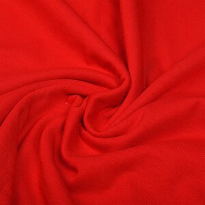 Ткань кулирка гл/крашеный, 145г/м² 100% хлопок шир. 100+100см (красный)