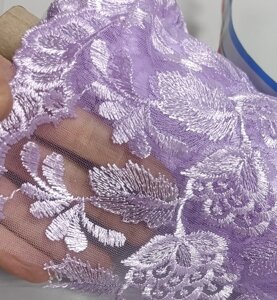 АКЦИЯ! Гипюр Индонезия шир 1,05м, в рулоне 13,71м (сиреневый)