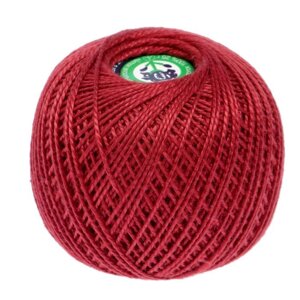 Нитки для вязания Ирис (100% хлопок) 20х25г/150м (темно-красный)
