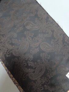 АКЦИЯ! Ткань подкладочная жаккардовая вискоза, 110г/м2, 150см шириной (коричневый)