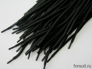 Шнурки круглые 60см (черные)