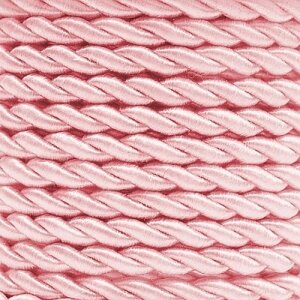 Шнур витой мебельный 3мм,10ярд (розовый)