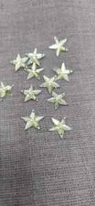 Стразы пришивные звезды 1,5см, 20гр (150шт) (оливковый)