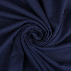 Ткань кулирка гл/крашеный, 145г/м² 100% хлопок шир. 100+100см (темно-синий)
