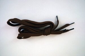 Шнурки плоские 1м (коричневые)
