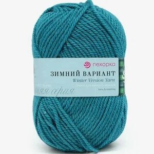 Пряжа Зимний вариант (Импортная шерсть 95 % , Акрил высокообьемный 5 %) 100гр, 100 м (лагуна)