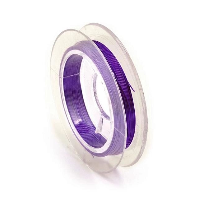 Проволока 0,3мм, 50м (фиолетовый) от компании Магазин ШвейМаг - фото 1