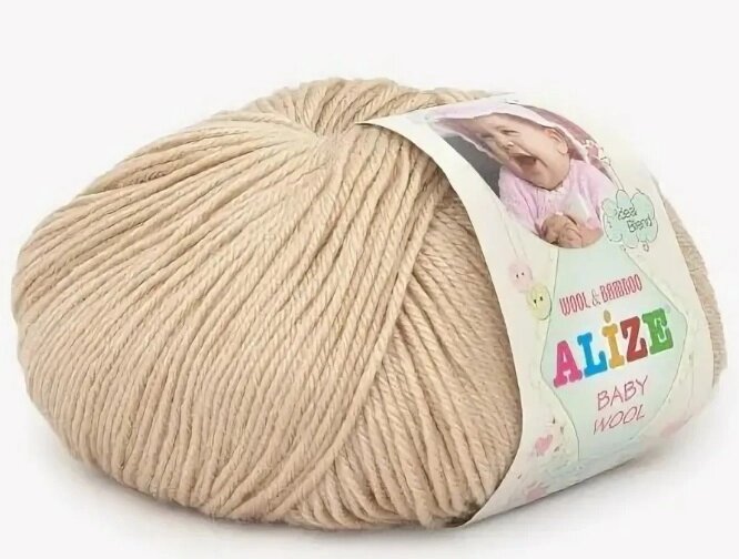 Пряжа ALIZE Baby Wool (бежевый) от компании Магазин ШвейМаг - фото 1