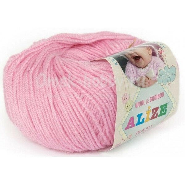 Пряжа ALIZE Baby Wool (розовый) от компании Магазин ШвейМаг - фото 1
