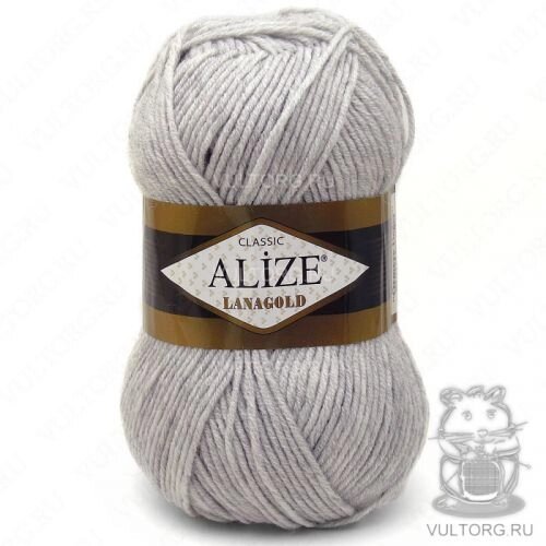 Пряжа ALIZE Lana Gold (светло-серый) от компании Магазин ШвейМаг - фото 1