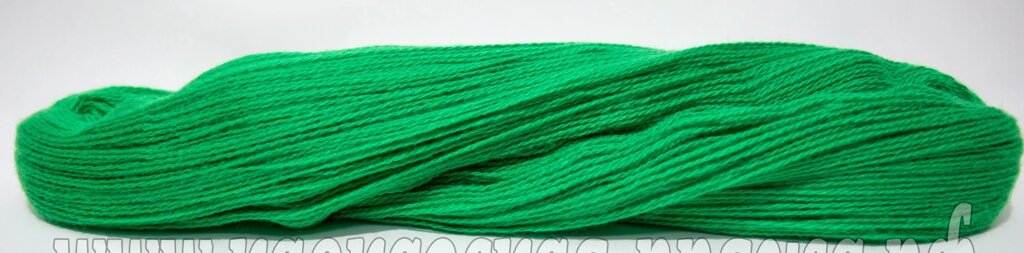 Пряжа Пятигорская пасмы  (ярко-зеленый) от компании Магазин ШвейМаг - фото 1