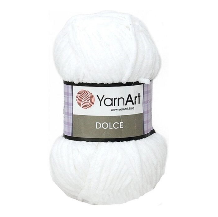 Пряжа YarnArt Dolce (белый) от компании Магазин ШвейМаг - фото 1