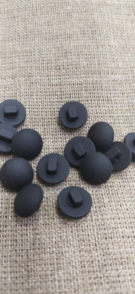 Пуговицы блузочные  d-09мм (резина черная) от компании Магазин ШвейМаг - фото 1