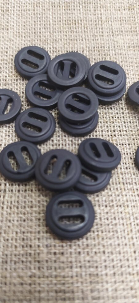 Пуговицы блузочные пластик d-11мм  (черный) от компании Магазин ШвейМаг - фото 1