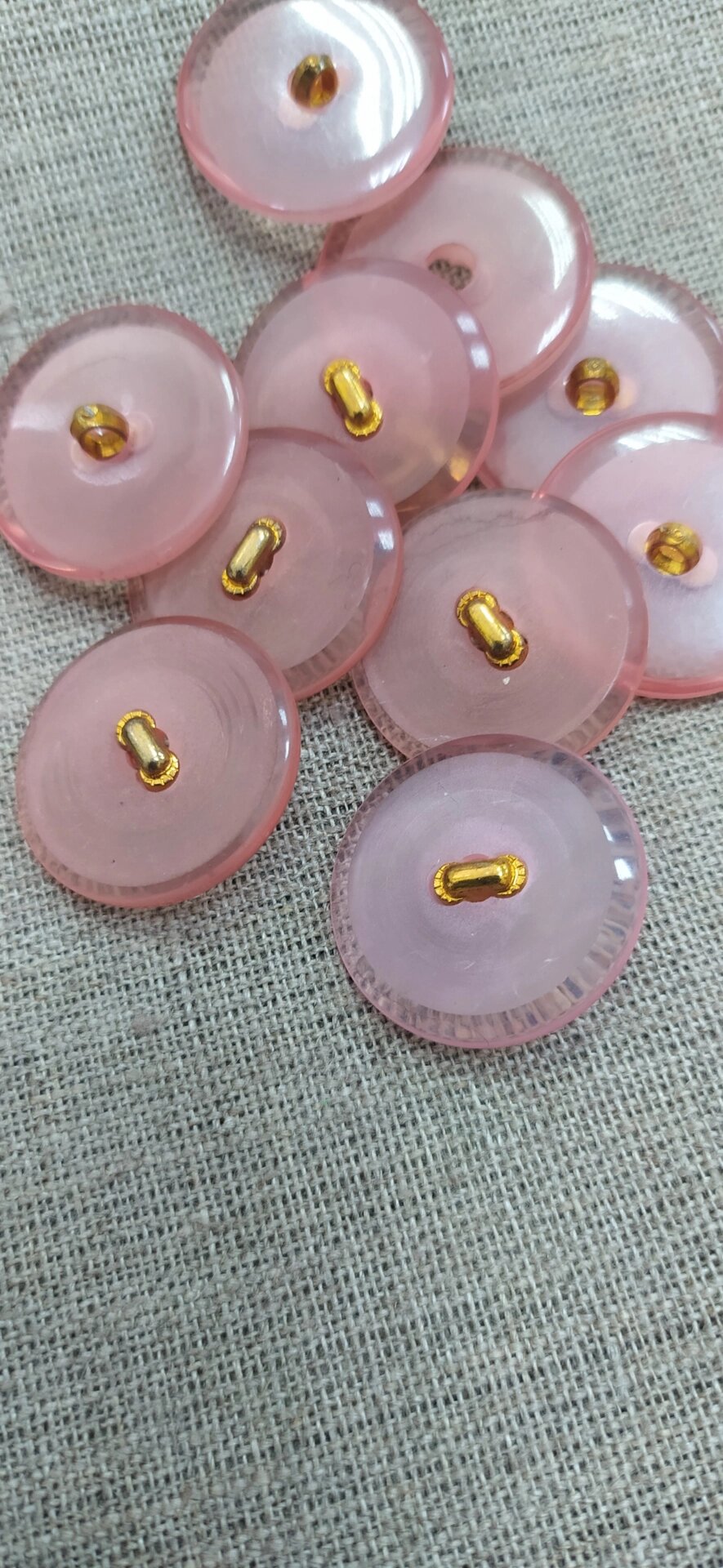 Пуговицы шубные пластик, на ножке 20мм (розовые) от компании Магазин ШвейМаг - фото 1