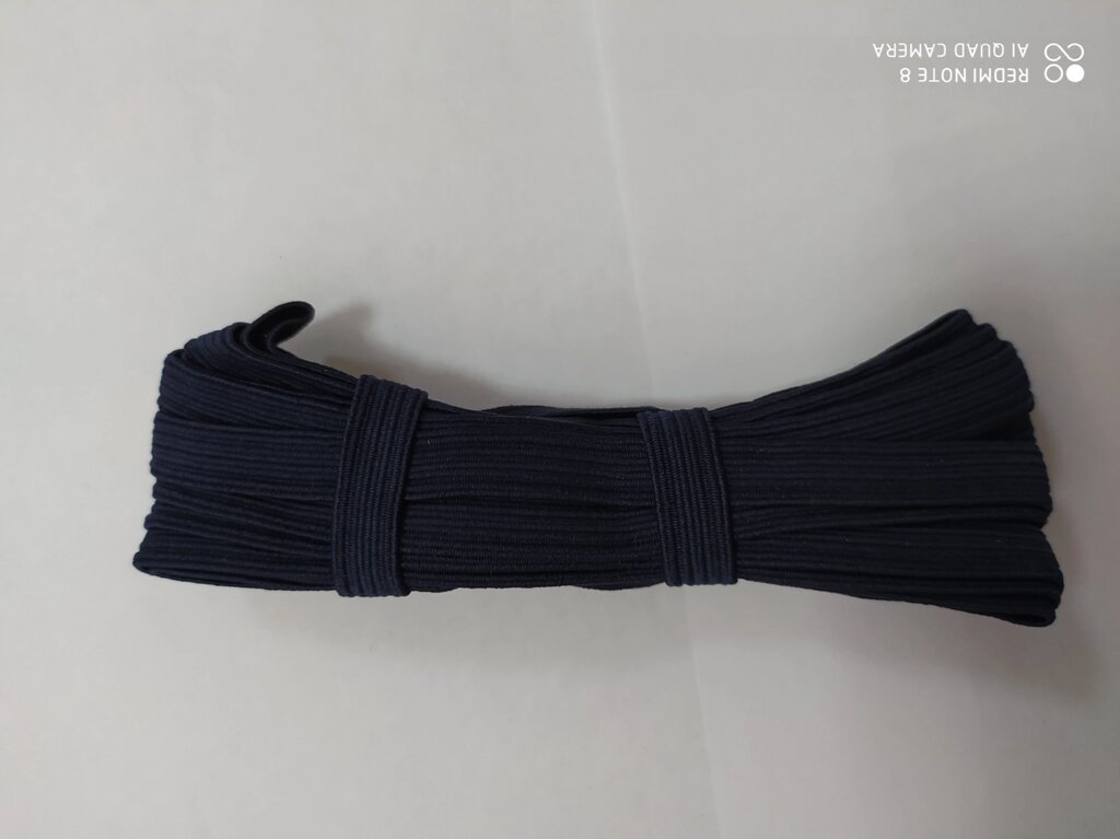 Резинка 8мм, 5м (темно-синяя) от компании Магазин ШвейМаг - фото 1