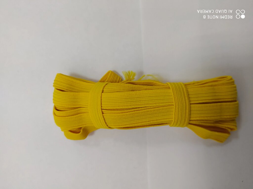 Резинка 8мм, 5м (желтая) ##от компании## Магазин ШвейМаг - ##фото## 1