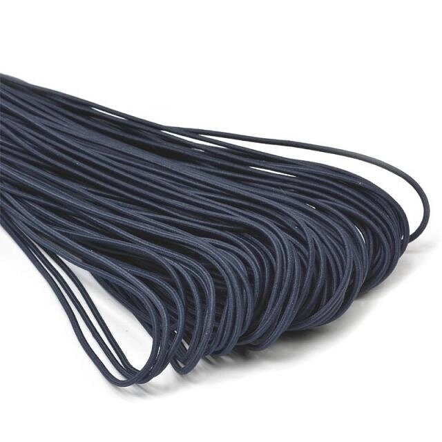 Резинка шляпная 2мм, 100м (темно-синяя) от компании Магазин ШвейМаг - фото 1