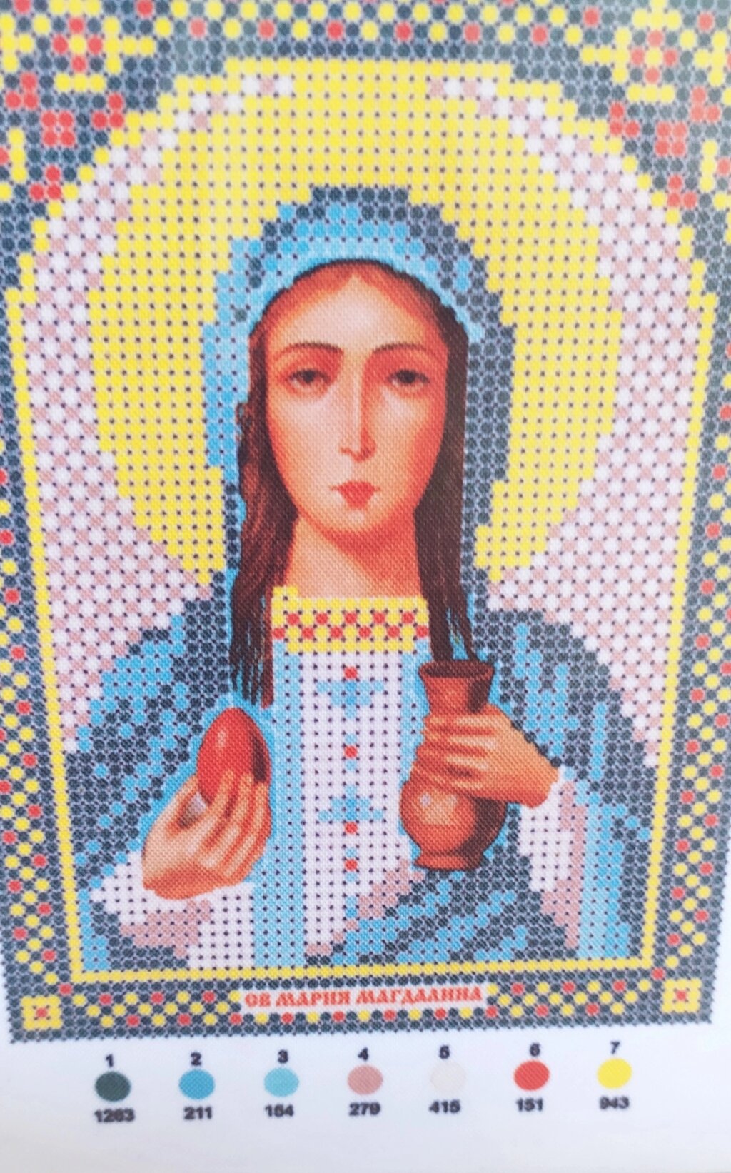 Схема для вышивания бисером Святая Мария Магдалина, А5 от компании Магазин ШвейМаг - фото 1