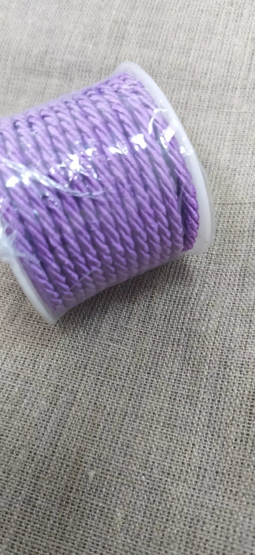 Шнур витой мебельный 3мм,10ярд (фиолетовый) от компании Магазин ШвейМаг - фото 1