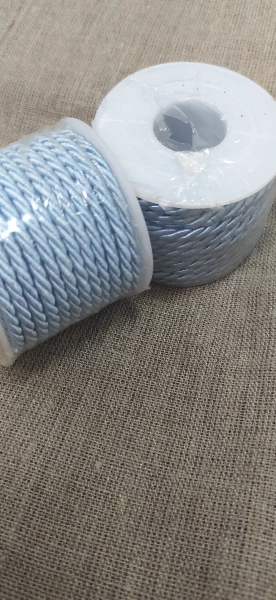 Шнур витой мебельный 3мм,10ярд (голубой) от компании Магазин ШвейМаг - фото 1