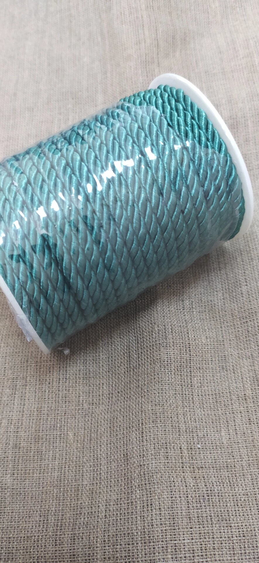 Шнур витой мебельный 4мм,10ярд (морская волна) от компании Магазин ШвейМаг - фото 1