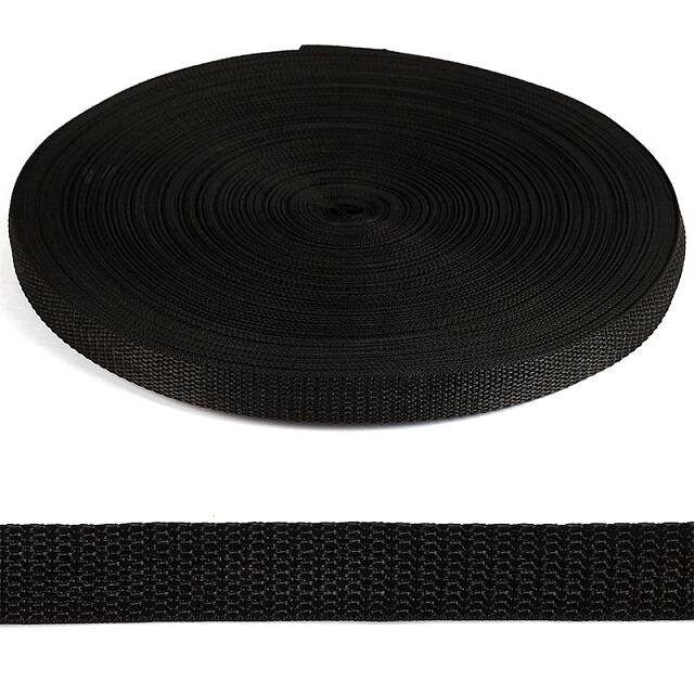 Стропа шир 1см, 50м  (черная) от компании Магазин ШвейМаг - фото 1