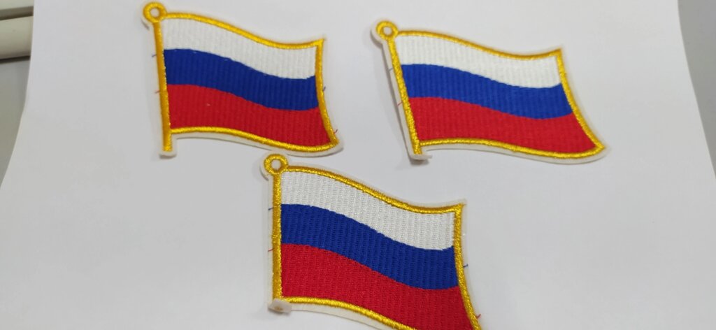 Термоаппликация флаг России 6см/5см от компании Магазин ШвейМаг - фото 1