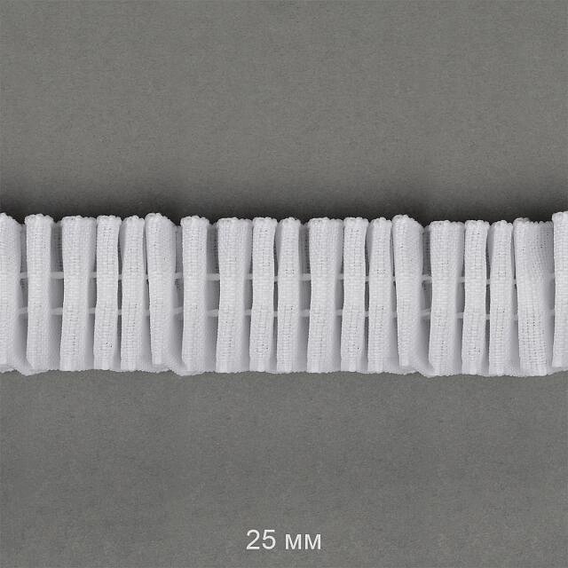 Тесьма шторная шир 2,5см, х/б, 100м (белая) от компании Магазин ШвейМаг - фото 1