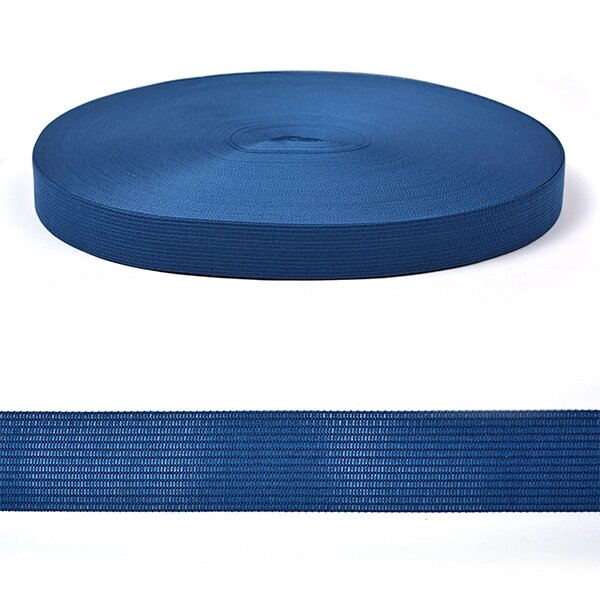 Тесьма вязаная окантовочная 22мм, плотность 2 г/м² , 100м (синий) от компании Магазин ШвейМаг - фото 1