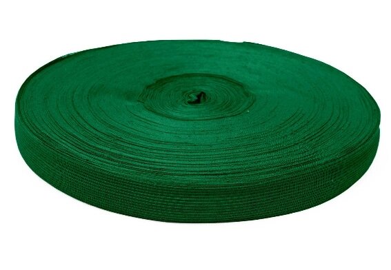 Тесьма вязаная окантовочная 32мм, плотность 2 г/м² , 100м (зеленый) от компании Магазин ШвейМаг - фото 1
