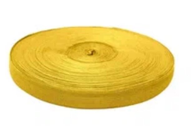 Тесьма вязаная окантовочная 32мм, плотность 2 г/м² , 100м (желтый) от компании Магазин ШвейМаг - фото 1