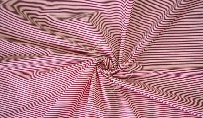 Ткань бязь в полоску шир 1,5м (красный) от компании Магазин ШвейМаг - фото 1