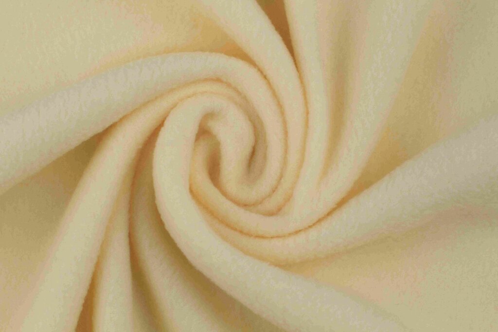 Ткань флис 240гр/м2 шир 1,5м (молочный) от компании Магазин ШвейМаг - фото 1